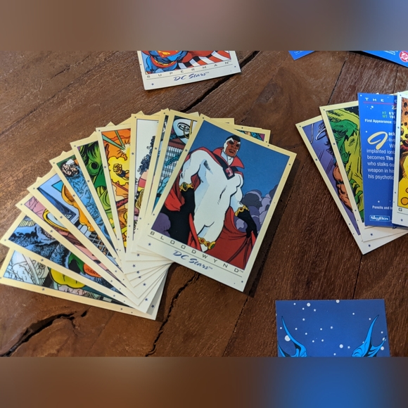 VTG 1994 Skybox DC Stars Superheroes Trading Cards and Puzzle Cards Set - Picture 4 of 7